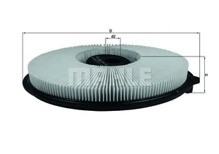 Filtr powietrza Mahle LX 544 - Filtry powietrza - miniaturka - grafika 1
