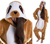 Piżamy chłopięce - Leniwiec Piżama Kigurumi Onesie Dla Dzieci 146 152 - miniaturka - grafika 1