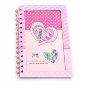 Szkolne artykuły papiernicze - SERCE NOTES KOŁOWY PAMIĘTNIK RÓŻNE KOLORY - miniaturka - grafika 1