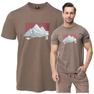 Koszulki męskie - Koszulka Męska T-shirt Hi-tec Rawal Bawełniana Podkoszulek Sportowy Xxl - miniaturka - grafika 1