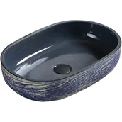 Umywalki - Mexen Alita umywalka nablatowa 58 x 39 cm niebieska - 22045866 - miniaturka - grafika 1