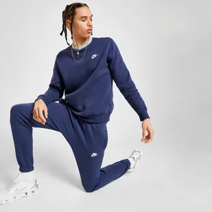 NIKE FOUNDATION FLEECE JOGGERS GRANATOWY BV2737-410 - Nike - Spodnie sportowe męskie - miniaturka - grafika 1