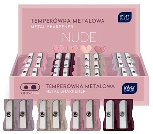 TEMPERÓWKA PODWÓJNA METALOWA NUDE INTERDRUK - Temperówki - miniaturka - grafika 1
