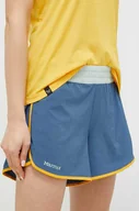 Spodenki damskie - Marmot szorty outdoorowe Elda kolor niebieski gładkie medium waist - miniaturka - grafika 1