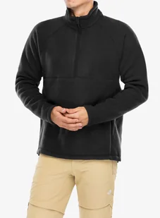 Bluza polarowa Salomon Chroma Fleece Pullower Hz - deep black - Bluzy sportowe męskie - miniaturka - grafika 1