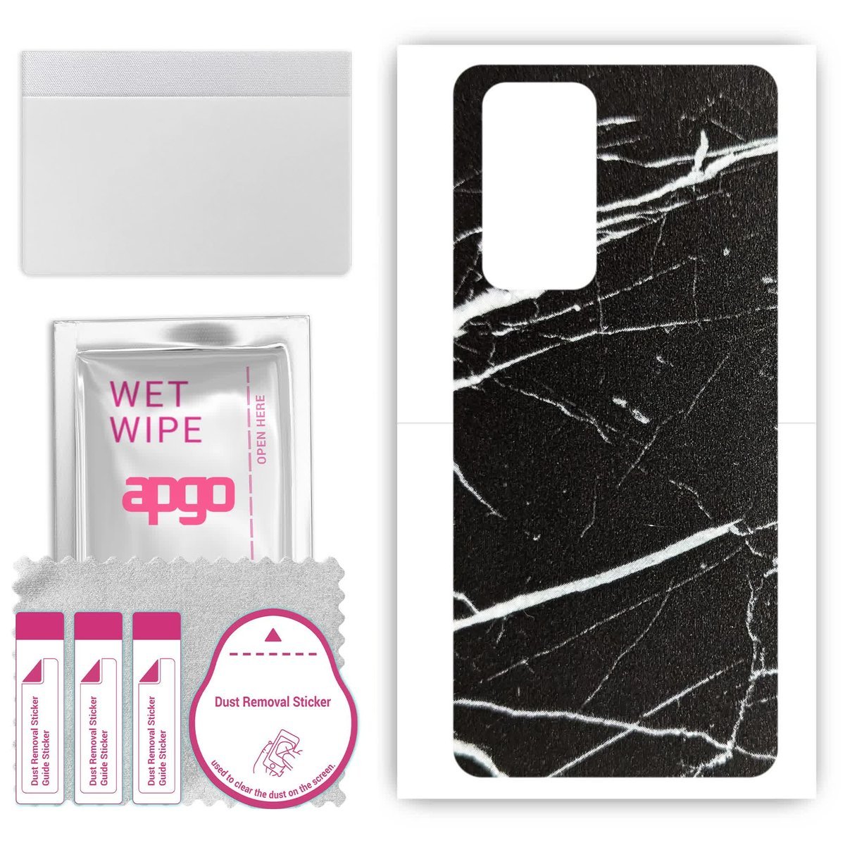 Folia naklejka skórka strukturalna na TYŁ do Oppo Reno 6 Pro 5G CPH2247 - Marmur Ciemny - apgo SKINS