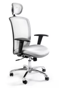 Fotel biurowy, krzesło biurowe Fotel biurowy, ergonomiczny, Expander, biały - Fotele i krzesła biurowe - miniaturka - grafika 1