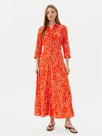 Sukienki - YAS Sukienka koszulowa Savanna 26022663 Pomarańczowy Loose Fit - miniaturka - grafika 1