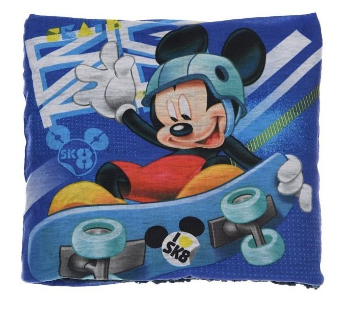 Granatowy komin dla chłopca z nadrukiem Mickey Mouse