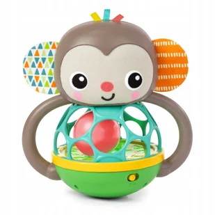 OBALL Zabawka multisensoryczna Grab&Giggle Monkey Multi-Sensory Toy małpka - Zabawki sensoryczne - miniaturka - grafika 1