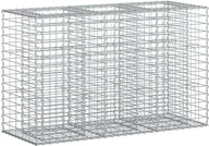 Pozostałe ozdoby ogrodowe - vidaXL Podniesione łóżko gabionowe srebrny 130 x 50 x 80 cm - miniaturka - grafika 1