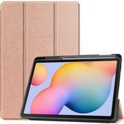Etui do tabletów - Bizon Etui Case Tab Lizard do Samsung Galaxy Tab S6 Lite 2022/2020, różowozłote - miniaturka - grafika 1