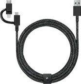 Kable USB - Kabel USB Native Union Native Union Belt Cable Universal 2m Black - miniaturka - grafika 1