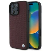 Etui i futerały do telefonów - BMW BMHMP16X23RDDR iPhone 16 Pro Max 6.9" czerwony/red hardcase Sign Leather Diamond Metal Logo MagSafe - miniaturka - grafika 1