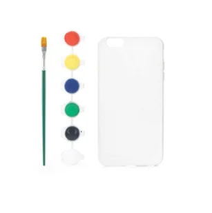 Kikkerland Pomaluj własne etui na telefon, iPhone 6 - Etui i futerały do telefonów - miniaturka - grafika 1