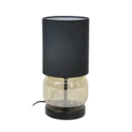 Lampy stojące - Dorme lampa stołowa 1xE27 czarna/bursztynowa TB-63748-BL-AMB - miniaturka - grafika 1