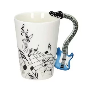 Kubek muzyka - GITARA NIEBIESKA 5903181042034 - Naczynia i sztućce jednorazowe - miniaturka - grafika 1