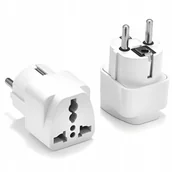 Inne akcesoria audio-wideo - ADAPTER SIECIOWY PRZEJŚCIÓWKA PODRÓŻNA SZWAJCARIA EU USA UK - miniaturka - grafika 1