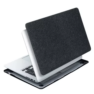 Etui CASE do Macbook AIR 13 M1 A1932 A2179 A2337 BROKATOWO-CZARNY - Części i akcesoria do laptopów - miniaturka - grafika 1
