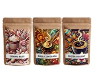 Zestawy upominkowe - Kawa mielona smakowa ZESTAW WIELKANOCNY KAWY SMAKOWE 3 x 100 g - miniaturka - grafika 1