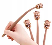 Cienkopisy - Długopisy MIŚ silikonowy BEAR misie cienkopisy z misiem dla dzieci dziecka - miniaturka - grafika 1