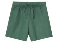 Spodnie i spodenki dla chłopców - lupilu® Bermudy dziecięce z lnem i bawełną (Zielony, 110/116) - miniaturka - grafika 1