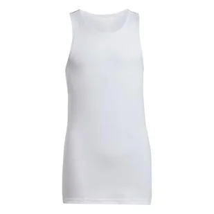 adidas Dziewczynki GIRLS CLUB TANK TOP, White, 11-12 Years - Koszulki i topy damskie - miniaturka - grafika 1