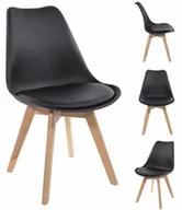 Krzesła - Mufart Mufart Zestaw 4 czarnych krzeseł do jadalni/salony bądź gabinetu ATTE model_3319_4-MARK-ATTY16 - miniaturka - grafika 1