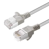 Kable miedziane - Microconnect V-FTP6A0015-SLIM kabel sieciowy Szary 0,15 m Cat6a U/FTP (STP) - miniaturka - grafika 1