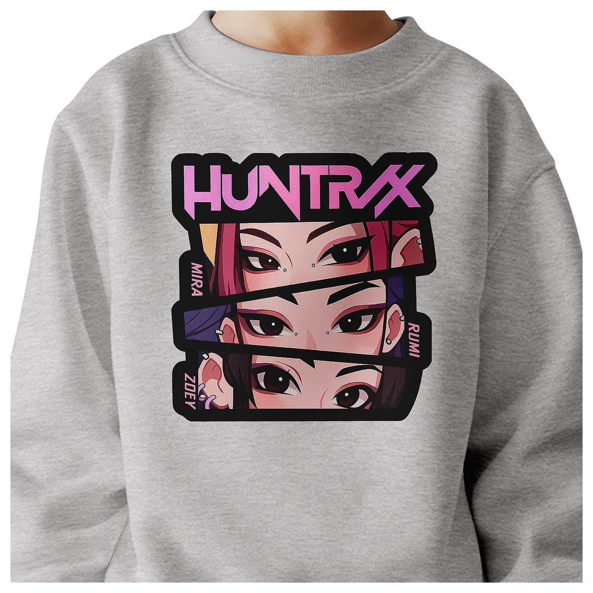 BLUZA DZIECIĘCA KPOP DEMON HUNTERS HUNTRIX 122-128 BAWEŁNIANA JAKOŚĆ