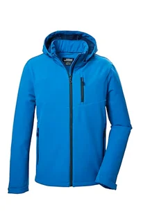 killtec Męska kurtka softshellowa/kurtka outdoorowa z odpinanym kapturem KOW 92 MN SFTSHLL JCKT, niebieska, 4XL, 41829-000 - Kurtki męskie - miniaturka - grafika 1