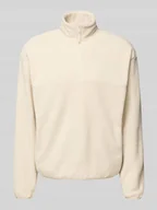 Kurtki męskie - Sweter z polaru z kołnierzem zapinanym - miniaturka - grafika 1