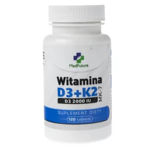 MEDFUTURE Witamina D3+K2 MK-7 - 120 tabletek - Witaminy i minerały - miniaturka - grafika 1