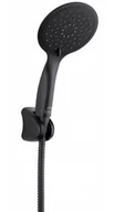 Zestawy prysznicowe - Laveo Zestaw natryskowy punktowy czarny FINO NLF 70AD - miniaturka - grafika 1
