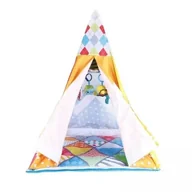 Maty piankowe - Plac zabaw grzechoczący, 110 cm – kolorowe kropki model - miniaturka - grafika 1