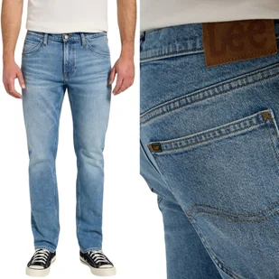 Lee DAREN Marine Blue DżINS proste męskie spodnie jeansowe na lato W40 L32 - Spodnie męskie - miniaturka - grafika 1