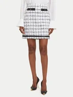 Spódnice - KARL LAGERFELD Spódnica mini A3W12019 Écru Regular Fit - miniaturka - grafika 1