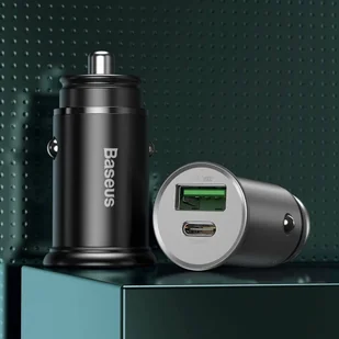 Baseus Baseus PPS inteligentna ładowarka samochodowa USB / USB Typ C 30 W Quick Charge 4.0 QC4+ Power Delivery 3.0 VOOC SCP AFC MTKPE srebrny (CCYS-C0S) hurtel-60586-0 - Ładowarki samochodowe - miniaturka - grafika 24
