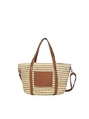 Torebki damskie - Pieces Damska torba na co dzień Pclexi Straw, Natura/szczegół: koniak - miniaturka - grafika 1