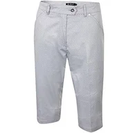 Spodenki damskie - Island Green Golf IGLSHO1688 damskie sportowe w kropki wzór bermudy szorty Silver Grey/Black 14 - miniaturka - grafika 1