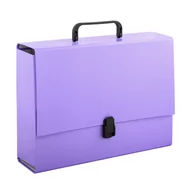 Teczki i skoroszyty - Penmate Tadeo Trading Tadeo Trading Teczka z rączką A4 10cm fioletowa pastelowa Tadeo Trading TARGI AD024TT - miniaturka - grafika 1