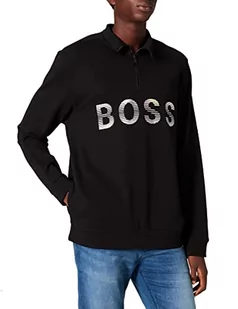 BOSS Bluza męska Sakul_za, czarny1, L - Bluzy męskie - miniaturka - grafika 1