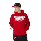 Bluzy męskie - Bluza męska New Era NBA Large Graphic OS Hoody Chicago Bulls - miniaturka - grafika 1