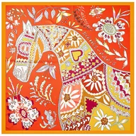 Apaszki i szaliki damskie - CHUSTA duża SZAL SZALIK Apaszka jedwabna damska - miniaturka - grafika 1