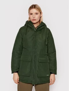 Kurtki i kamizelki sportowe damskie - Outhorn Parka KUDC603 Zielony Relaxed Fit - grafika 1