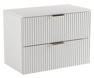 Biała szafka ścienna pod umywalkę nablatową z szufladami T3-T00 - Szafki łazienkowe Biała szafka ścienna pod umywalkę nablatową z szufladami T3-T00 - Szafki łazienkowe - miniaturka - grafika 1