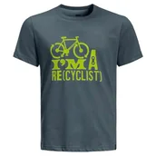 Koszulki męskie - Koszulka męska Jack Wolfskin  Ocean Trail T Storm Grey M - miniaturka - grafika 1