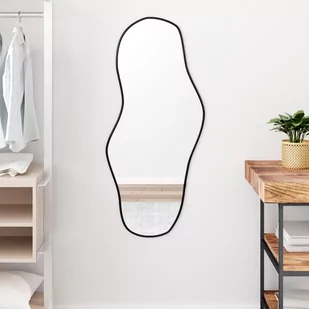 Lustro ścienne, czarne, 100x45 cm Lumarko - Lustra - miniaturka - grafika 1