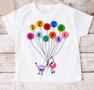 Koszulki dla dziewczynek - Koszulka dla dziecka w kropki na DZIEŃ KROPKI DO przedszkola - WZÓR KROPKI33 - miniaturka - grafika 1