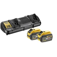 Akumulatory do elektronarzędzi - DEWALT zestaw 2 akumulatory 54V Li-Ion 9,0Ah + ładowarka [DCB132X2] DCB132X2-QW - miniaturka - grafika 1